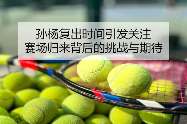 孙杨复出时间引发关注 赛场归来背后的挑战与期待