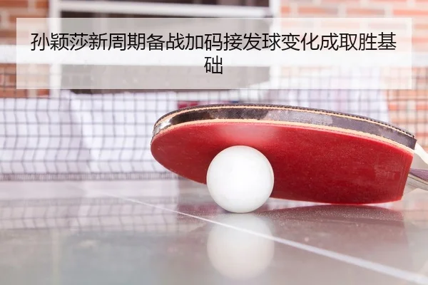 孙颖莎新周期备战加码接发球变化成取胜基础